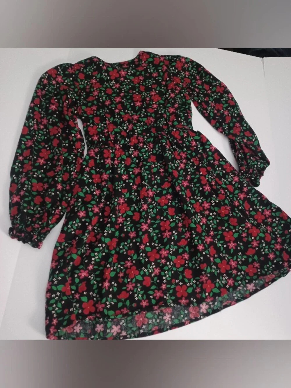 Cat & Jack Floral Dress Girls Sz 10/12 $12/4.99 SHIPPING